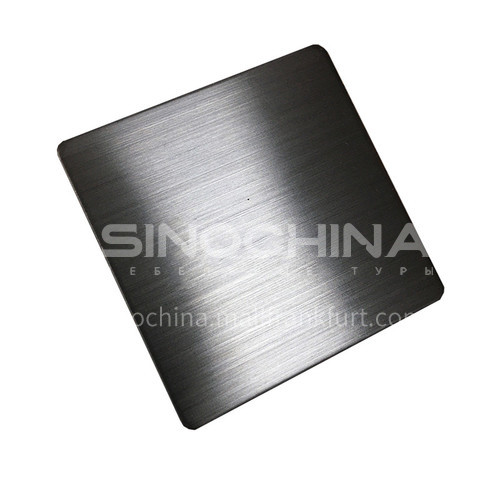 Stainless steel plate matte (hairline) black #201#304